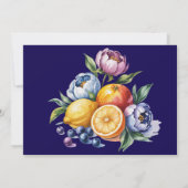 シトラス地中海のス結婚・リハーサル・ディナー 招待状 (裏面)