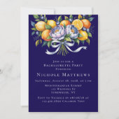 シトラス地中海のブーケバチェロレッテ 招待状 (正面)