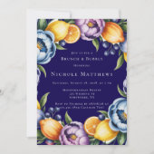 シトラス地中海のブーケブランチ&バブーブリー 招待状 (正面)