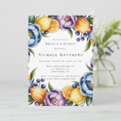 シトラス地中海のブーケブランチ&バブーブリー 招待状 (スタンド正面)