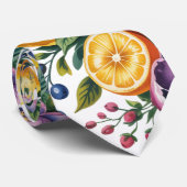 シトラス地中海のブーケ結婚の花婿 ネクタイ (ロール)