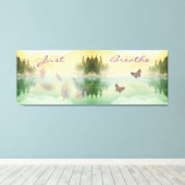 シトラス山反射ジャスト呼吸 キャンバスプリント (インサイチュ (ウッドフロア))