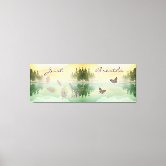 シトラス山反射ジャスト呼吸 キャンバスプリント (正面)