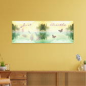 シトラス山反射ジャスト呼吸 キャンバスプリント (インサイチュ (リビング))