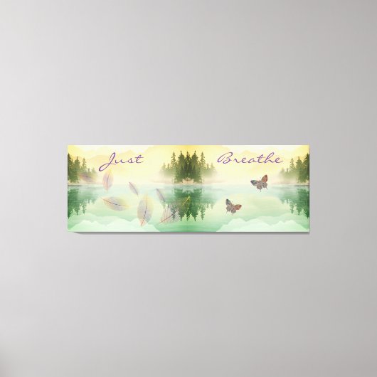 シトラス山反射ジャスト呼吸 キャンバスプリント (正面)