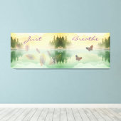 シトラス山反射ジャスト呼吸 キャンバスプリント (インサイチュ (ウッドフロア))