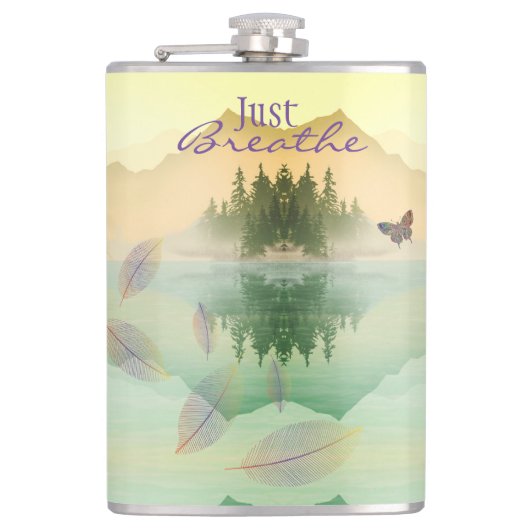 シトラス山反射ジャスト呼吸 フラスク (正面)