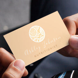 シトラス描アイコかわいらしン書道栄養士 名刺