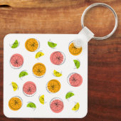 シトラス数々のアルミ角両面 キーホルダー (裏面)