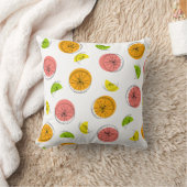 シトラス数々のスクエア装飾用クッション クッション (ブランケット)