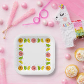 シトラス数々のスクエア ペーパープレート (パーティー)