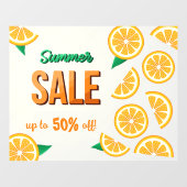 シトラス果樹窓の付いた夏の販売サイン ウィンドウサイン (シート)