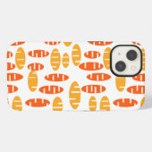 シトラス模様の楕円パターン iPhoneケース (裏面横)