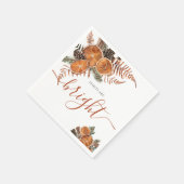 シトラス素朴アンドパインウィンターホリデー スタンダードカクテルナプキン (角)