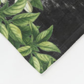 シトラス素朴ガーデン フリースブランケット (角)