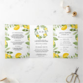 シトラス素朴レモンオーチャードオールインワン結婚ズ 三つ折り招待状 (内部)