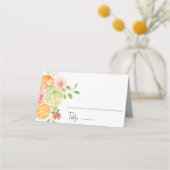 シトラス結婚フローラ座席表 プレイスカード (正面)