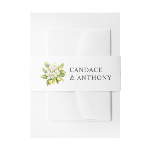 シトラス結婚フローラ 招待状ベリーバンド (正面例)