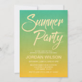 シトラス誕生日ニューホームサマーパーティー招待状 招待状 (正面)