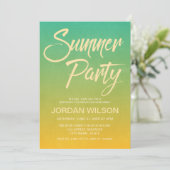 シトラス誕生日ニューホームサマーパーティー招待状 招待状 (スタンド正面)