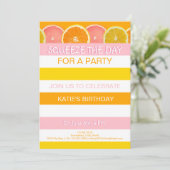 シトラス誕生日招待状 招待状 (スタンド正面)