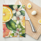 シトラス開花 キッチンタオル (四つ折り)