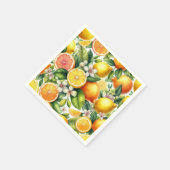 シトラス開花 スタンダードカクテルナプキン (角)