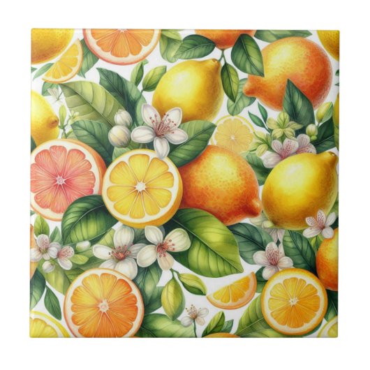 シトラス開花 タイル (正面)