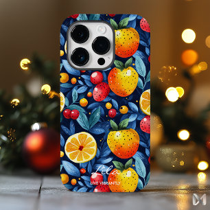 シトラス鮮やかアンドベリーウェルネスブルー&オレンジ Case-Mate iPhone 14 PROケース
