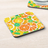 シトラス鮮やかメドレー – フレッシュ&ジューシーなスライス コースター (左側)