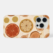 シトラス＆イチジクの地中海キッチン・ボタニカル柄 iPhoneケース (裏面横)
