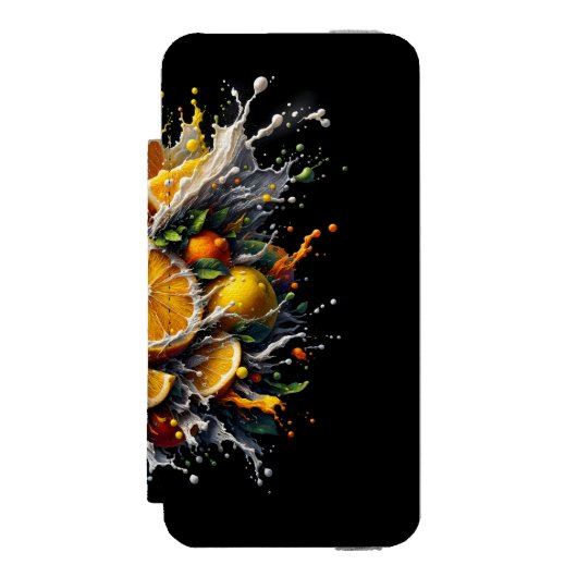 シトラス エクスプロージョン INCIPIO iPhoneウォレットケース (フォリオ 正面)