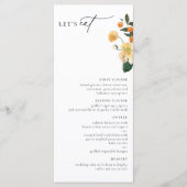 シトラス オレンジ フローラル メニュー (正面)