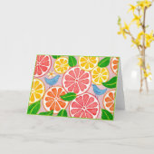 シトラス·サプライズ カード (黄色い花)