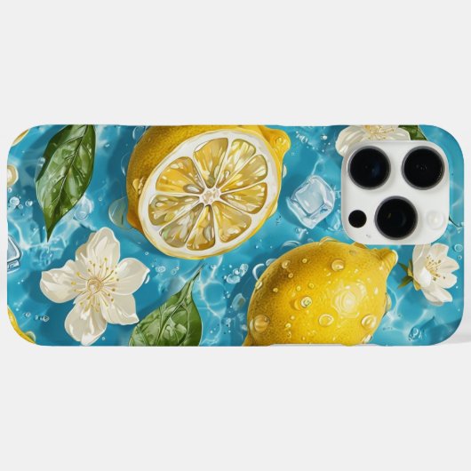シトラス スプラッシュ レモン Case-Mate iPhoneケース (裏面 (横))