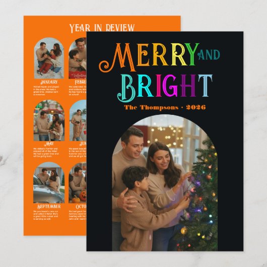 シトラス チアー 「1年を振り返って」 フォト クリスマス (正面/裏面)