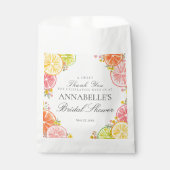 シトラス フローラル メイン スクイーズ ブライダル シャワー デザート フェイバーバッグ (正面)