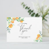 シトラス – ブライダルシャワーサンキューカード カード (スタンド正面)