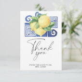 シトラス – ブライダルシャワーサンキューカード カード (スタンド正面)