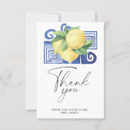 シトラス – ブライダルシャワーサンキューカード カード