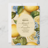 シトラス ブライダルシャワー レモン ブライト 招待状 (正面)