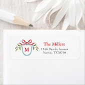 シトラス&ボウモノグラムホリデーラベル付きクレスト ラベル (インサイチュ)