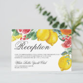 シトラス ボタニカル ウェディング レセプション 招待状 (スタンド正面)