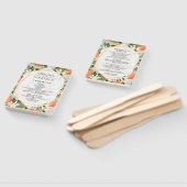 シトラス&ミント結婚式 プログラムハンドファン ハンドファン (組立なし)