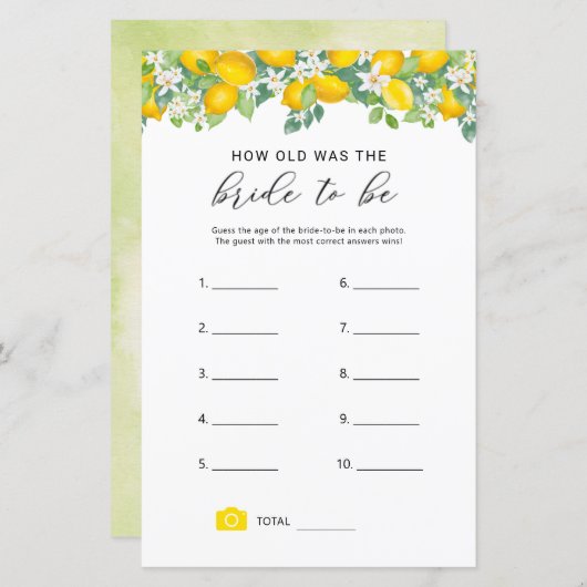 シトラス・レモン新婦の試合は何歳だった (正面/裏面)