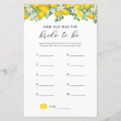 シトラス・レモン新婦の試合は何歳だった (正面)