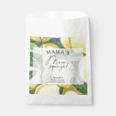 シトラス・レモン – ママのメイン絞りベビーシャワー フェイバーバッグ (正面)
