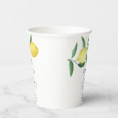 シトラス・レモン – ママのメイン絞りベビーシャワー 紙コップ (右)