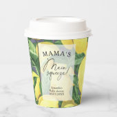 シトラス・レモン – ママのメイン絞りベビーシャワー 紙コップ (正面)