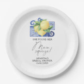 シトラス・レモン – 彼女は彼女のメインの絞りを見つけた ペーパープレート (正面)